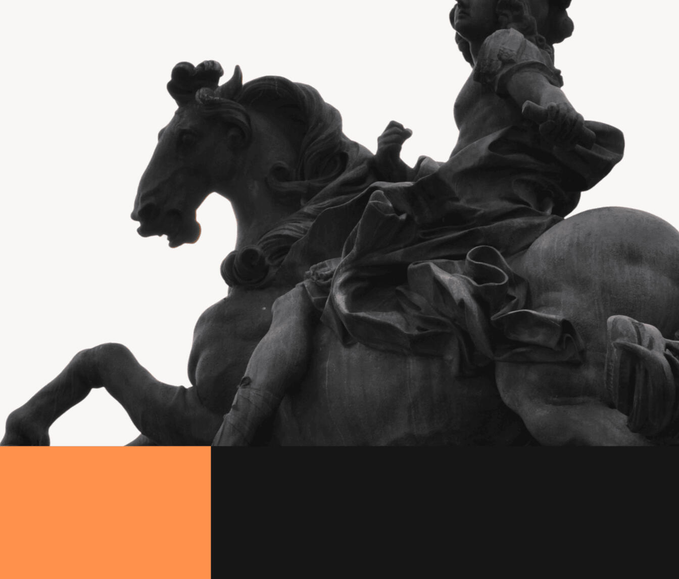 Michelangelo's David statue mixed with modern design elements for LearnArt.Today's art courses.